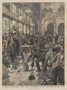 An Episode of the General Strike in Milan, Assault on a Brewery in Via Ugo Foscolo Repelled